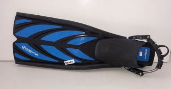 A Pair Of Blue and Black Fusion Sherwood Diving Fins - CL349 - Altrincham WA14 - RRP £99.00