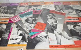 17 x Vintage 1960's Continental Film Review Magazines - Dated 1960 to 1966 - Ref MB1153 - CL431 -