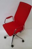 4 x Red Meeting Room Office Chairs - Ref CBU36