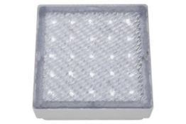 1 x Stainless Steel IP68 25-LED Recessed Square Walkover With White LED Light - CL448