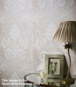 24 Packs Of Laura Ashley Josette Dove Grey A & B Wall Tiles (21.6 Sq M) - Ref BD0027