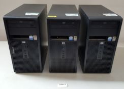 3 x HP Compaq dx2200 MT Desktop PC Intel Pentium 4 3.2GHz 1GB RAM Ref LD411