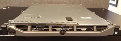 1 x Dell PowerEdge R330 1U Rack Server With Intel Xeon E3-1220V6 3 GHz & 32GB RAM - Ref CQ214 -