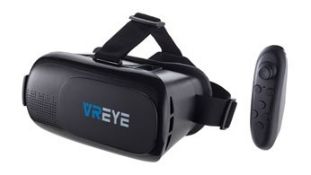 9 x Bitmore VREYE Virtual Reality Headsets With Bluetooth Remote Controls - Boxed With