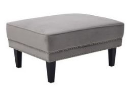 1 x HOUSE OF SPARKLES 'Lorenzo' Large Luxury Ottoman - New & Boxed
