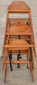 3 x Wooden Childrens High Chairs - Recently Removed From A Well-known Themed Restaurant - Ref946