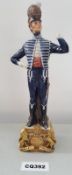 1 x Rare Italian Capodimonte Porcelain Bruno Merli Soldiers Figurines 1798