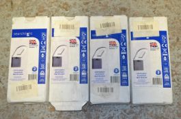 4 x Searchlight LED Outdoor Aluminium Wall Bracket In Dark Grey - Brand New and Boxed - 0583GY - Ref
