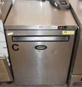 1 x Foster LR150-A Commercial Undercounter Freezer With Single Door and Stainless Steel Exterior - H