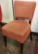 1 x Chair Upholstered in Salmon Fabric - Ref PA158 - CL463 - Location: Newbury RG14