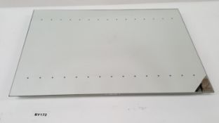1 x 650x450mm Backlit Bathroom Mirror - Ref BY172