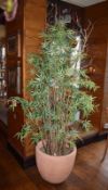 2 x Indoor Potted Artificial  Plants - Both Stand Approx 6ft Tall - CL461 - Location: London