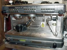 1 x La Cimballi Dosatron M32 Espresso and Cappuccino 2 Group Coffee Machine With Stainless Steel