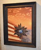 1 x Wall Picture Depicting Mexican Star in Sunset - Size 59 x 74 cms - Ref C798 - From Mexican