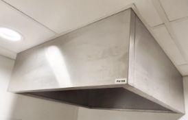 1 x Stainless Steel Extractor Canopy Hood - H46 x W110 x D110 cms - Ref PA128 - CL463 - Location: