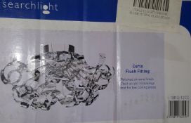 1 x Searchlight 5812-12CC Curls Chrome 12 Light Fitting With Crystal Glass Insets - Ref RLP2
