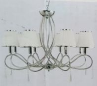 New In Box SEARCHLIGHT 1038-8CC Simplicity 8 Light Ceiling Light Polished Chrome - CL323 - REF: RLP3