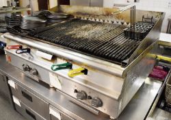 1 x Falcon Countertop Gas Griddle Cooker - Stainless Steel - Ideal For Burgers, Peri Peri Chicken