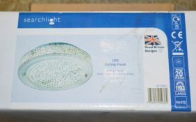 1 x Searchlight Chrome Ceiling Light With Crystal Decoration - 2713-CC - New Boxed Stock - CL323 - R