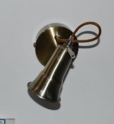 1 x Eros 1 Light Wall Spotlight Antique Brass - CL364 - Ref: PAL Edin/2 12555 - Location: