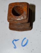 50 x Iron Square Caps - CL464 - Location: Liverpool L19 - Used