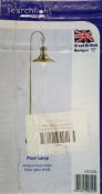 1 x Searchlight Fisherman Floor Lamp Antique Brass With Clear Glass Shade - Product Code 6502AB