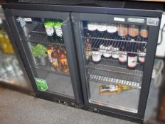 1 x Two Door Gamko Backbar Bottle Fridge - Model MG1/250G - Ref C770 - CL461 - Location: London