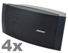 4 x Bose FreeSpace DS 40SE Loudspeakers - Dimensions: 15.9 x 32.6 x 17.5 cm - Recently Removed