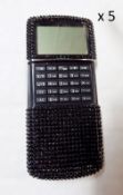 5 x Swarovski Elements Princess Calculator - MADE WITH SWAROVSKI® ELEMENTS - Colour: Black - New