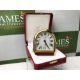 Cartier Gold Clock Swiss Quartz Desk/Travel Alarm Clock - Image 3 of 4