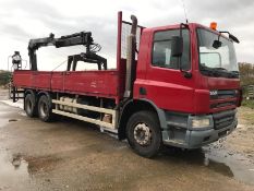 DAF CF75 310bhp Hiab Truck 6x4 2004 04 Reg Hiab XS Crane Brick Block Lorry