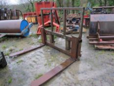 Heavy Duty Pallet Tines with Back Plate