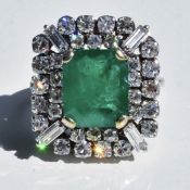 Emerald & Diamond Ring