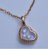 Chopard Miss Happy Diamond Pendant Necklace