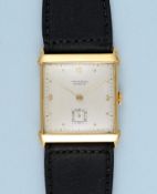 Square Gold Wristwatch