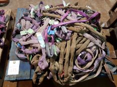 PALLET OF VARIOUS 1 TONNE LIFTING SLINGS