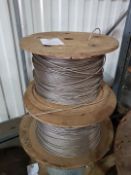 2 NO REELS OF STAINLESS STEEL WIRE CIRC 200M EACH