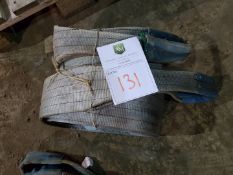 2 NO 4 TONNE 3M LIFTING FLAT DUPLEX LIFTING SLINGS