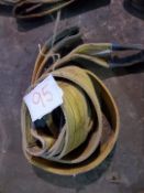 2 NO 3TONNE 3M LIFTING FLAT DUPLEX LIFTING SLINGS