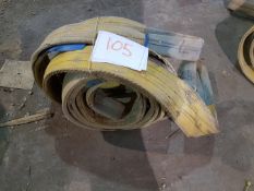 2 NO 3TONNE 4M LIFTING FLAT DUPLEX LIFTING SLINGS