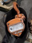 WILLIAM HACKETT 5 TONNE 6M HEIGHT OF LIFT MANUAL CHAIN BLOCK