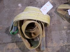 2 NO 3TONNE 3M LIFTING FLAT DUPLEX LIFTING SLINGS