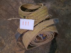 3 NO 3TONNE 3M LIFTING FLAT DUPLEX LIFTING SLINGS