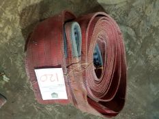 2 NO 5 TONNE 10M LIFTING FLAT DUPLEX LIFTING SLINGS