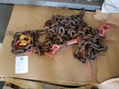 1 NO OF 16MM RATCHER LOADBINDER C.W 4M LENGTH CHAIN 16 TONNE LASHING CAPACITY