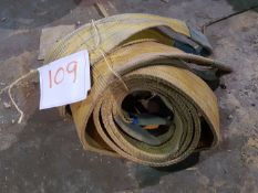 2 NO 3TONNE 3M LIFTING FLAT DUPLEX LIFTING SLINGS