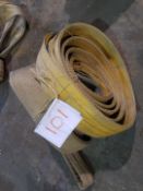 2 NO 3TONNE 3M LIFTING FLAT DUPLEX LIFTING SLINGS