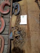 2 X 500KG 2 LEG BARRELL LIFTING CHAINS