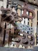 pallet of various dee shackles