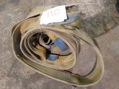 2 NO 3 TONNE 3M LIFTING FLAT DUPLEX LIFTING SLINGS